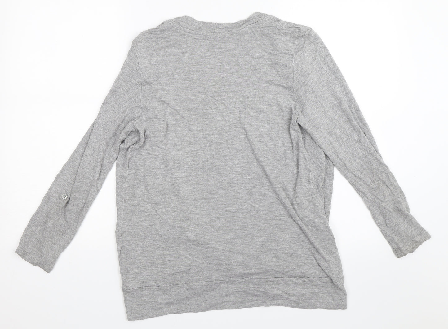 Papaya Womens Grey   Cardigan Jumper Size 16