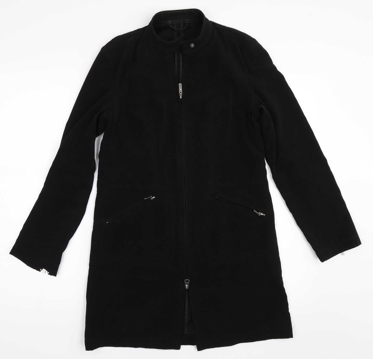 NEXT Womens Black   Overcoat Coat Size 6