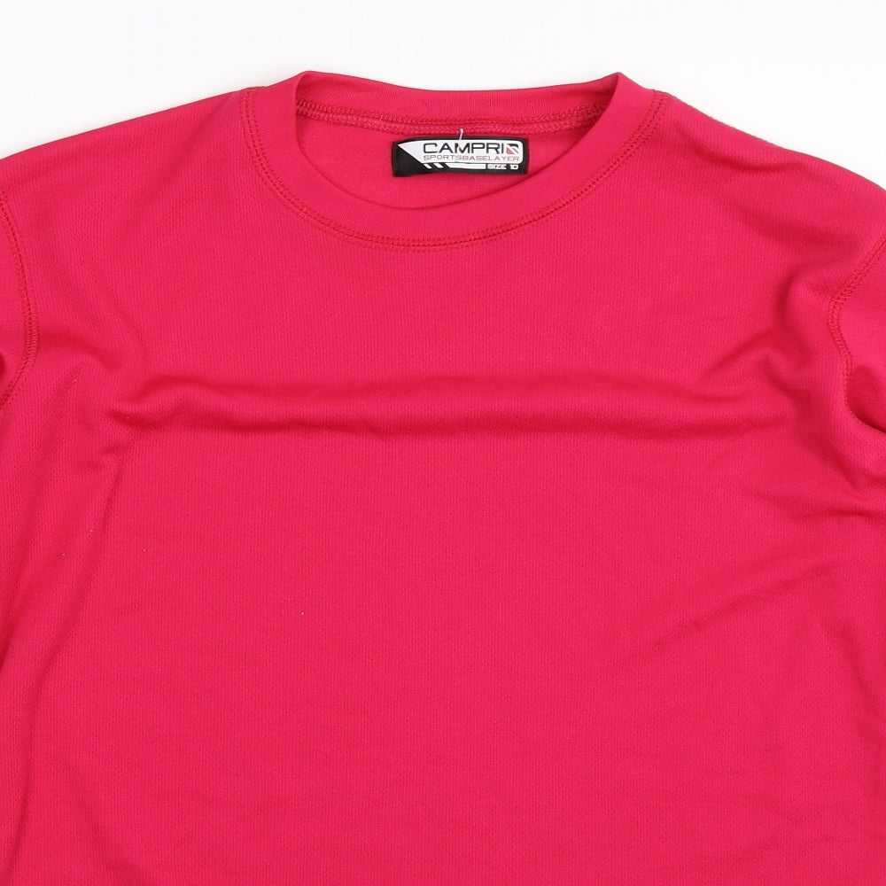 Campri Womens Pink   Basic T-Shirt Size 10