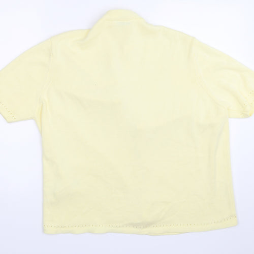 Marks and Spencer Womens Yellow   Cardigan Jumper Size 20