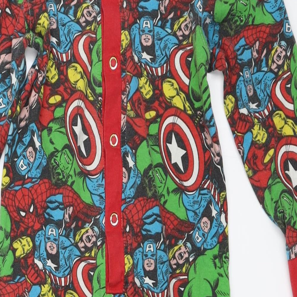 Marvel Boys Red Solid   One Piece Size 5-6 Years  - Marvel Superheroes onesie