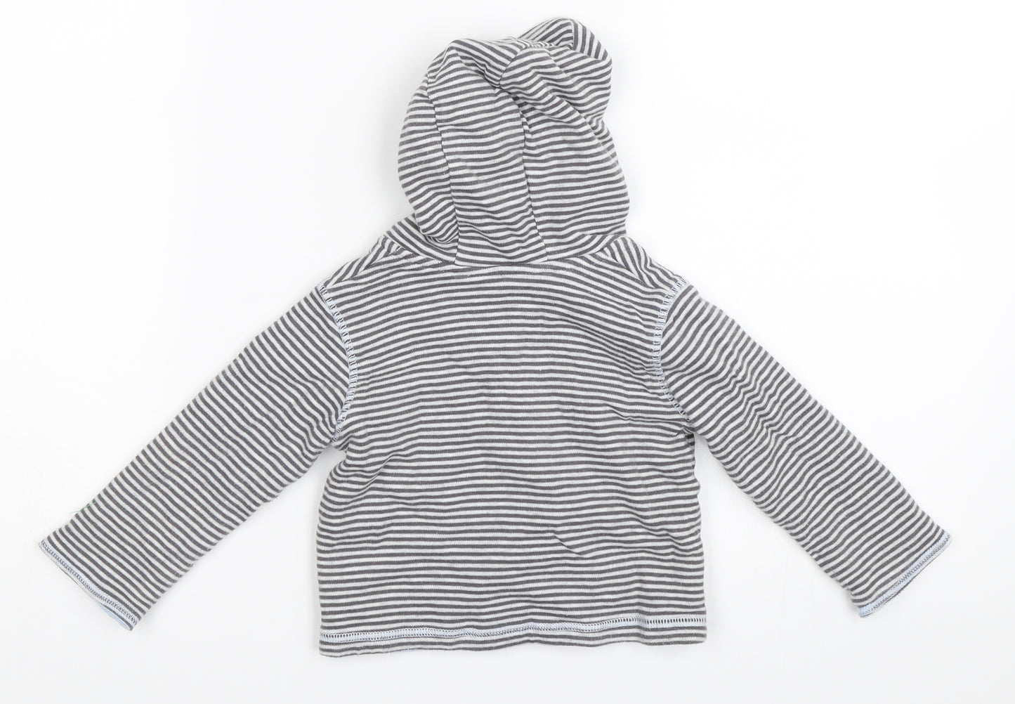 George Boys Grey Striped  Jacket  Size 6-9 Months