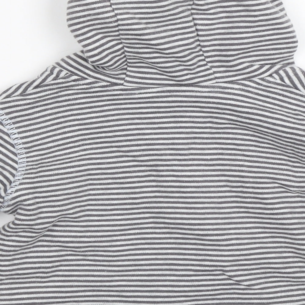 George Boys Grey Striped  Jacket  Size 6-9 Months