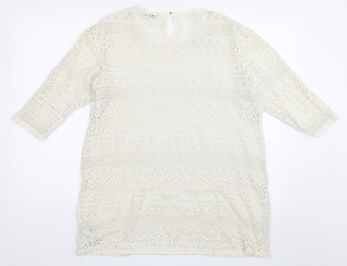 Marks and Spencer Womens Ivory   Basic Blouse Size 20