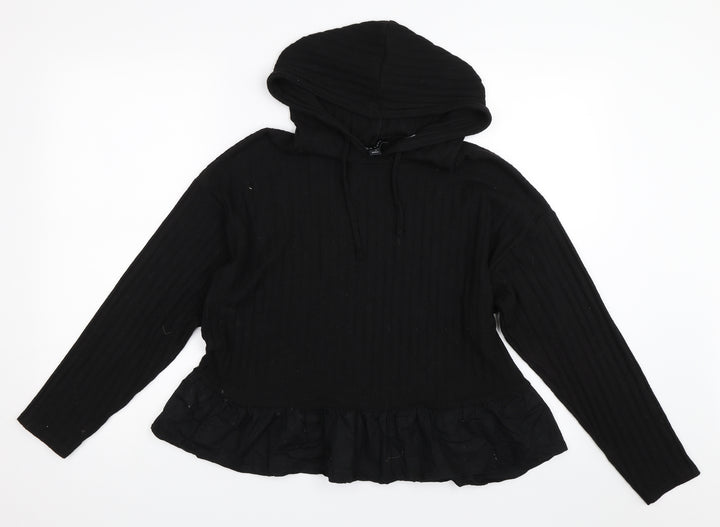 New Look Womens Black Pullover Jumper Size M