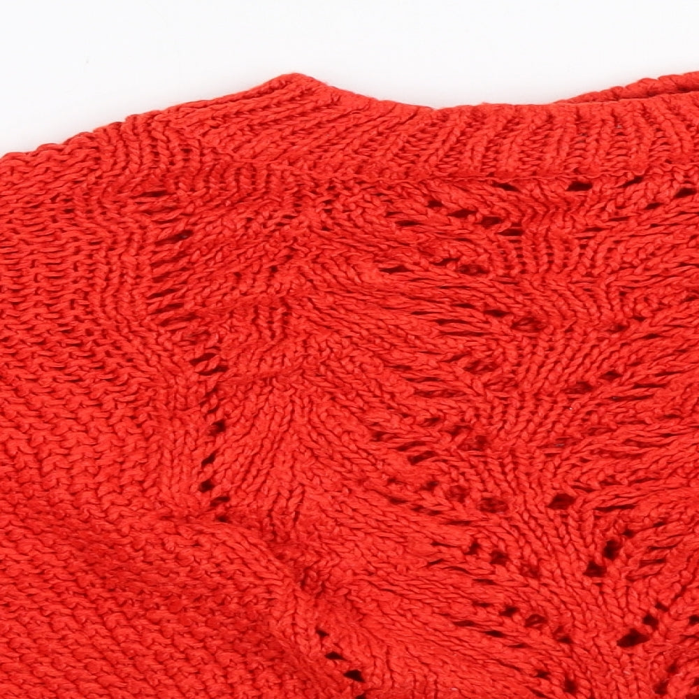 New Look Womens Red   Pullover Jumper Size M
