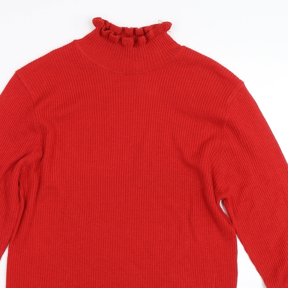 Peacocks Womens Red   Pullover Jumper Size 14
