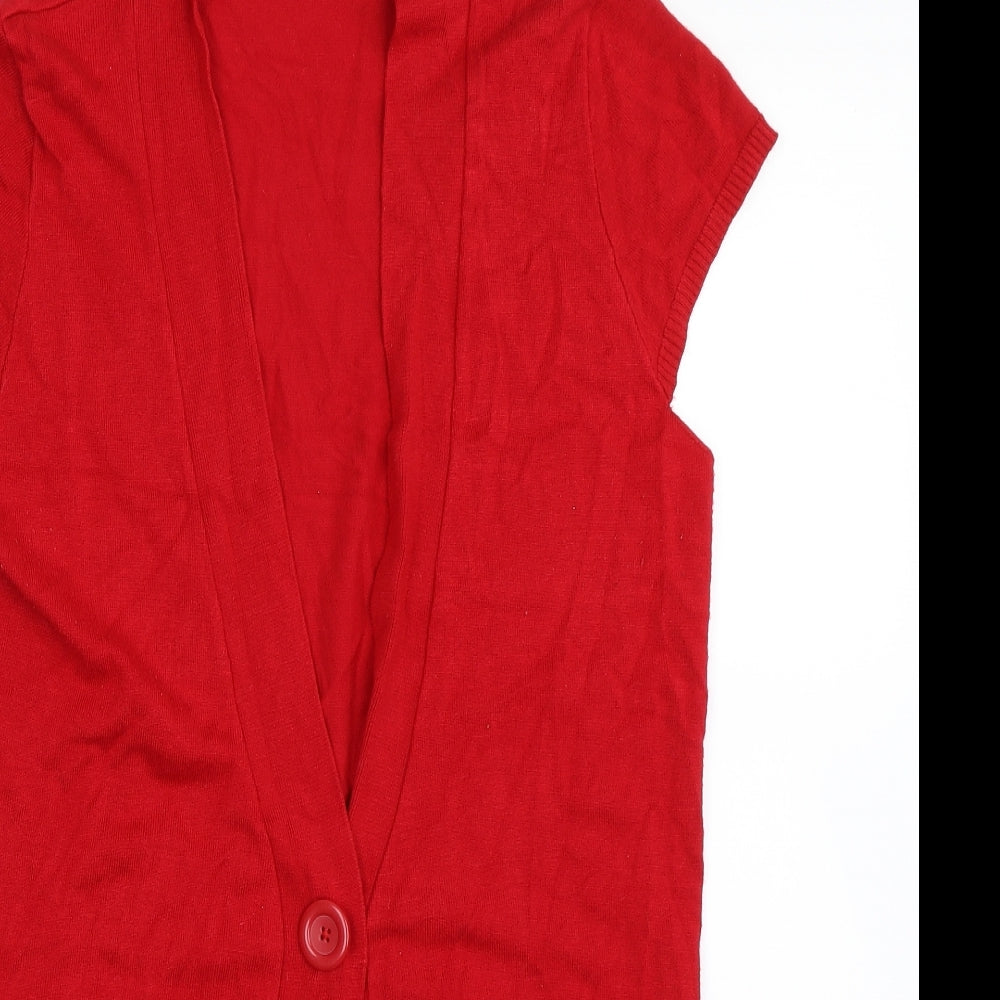 ESMARA Womens Red   Cardigan Jumper Size M