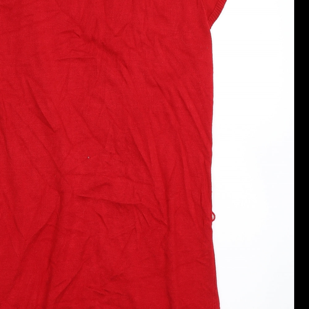 ESMARA Womens Red   Cardigan Jumper Size M