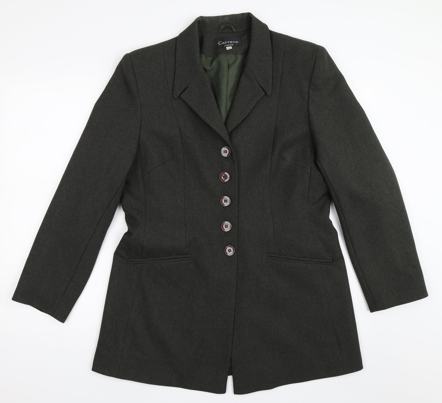 Carrera Womens Green   Jacket Blazer Size 14