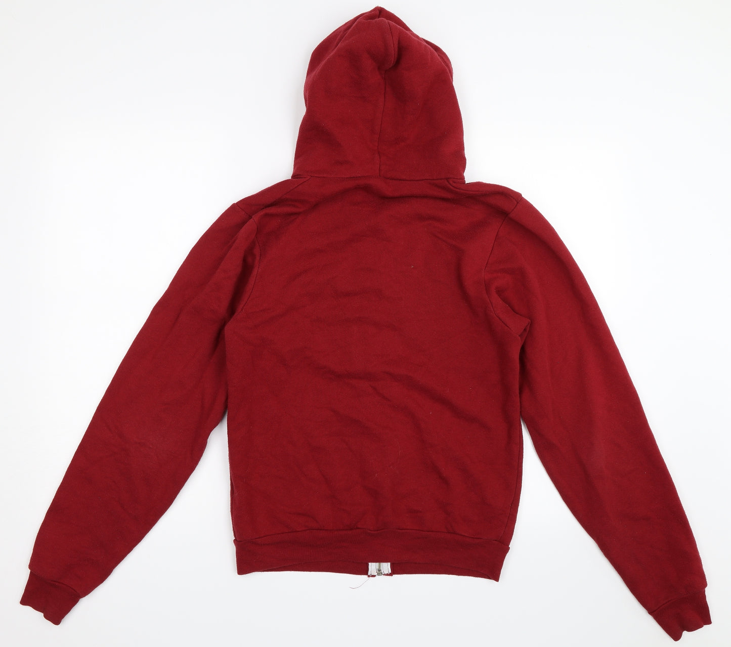 American Apparel Womens Red   Full Zip Hoodie Size S