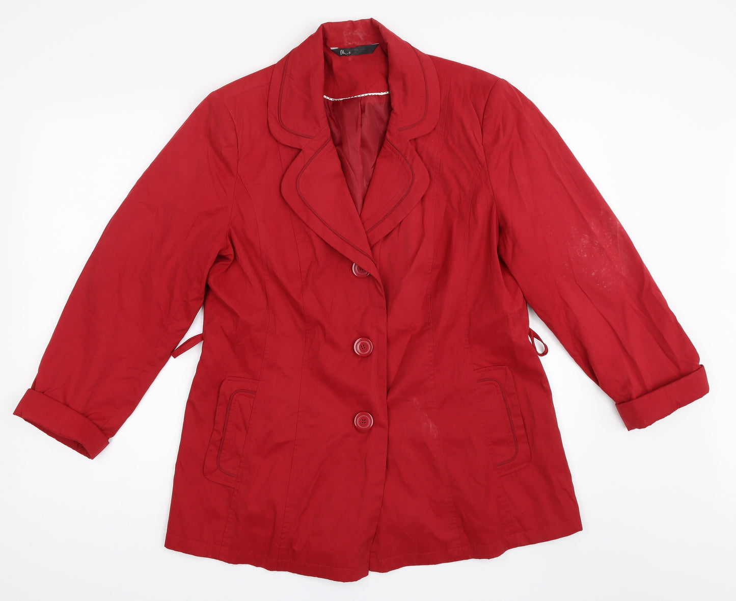 BHS Womens Red   Jacket Coat Size 16