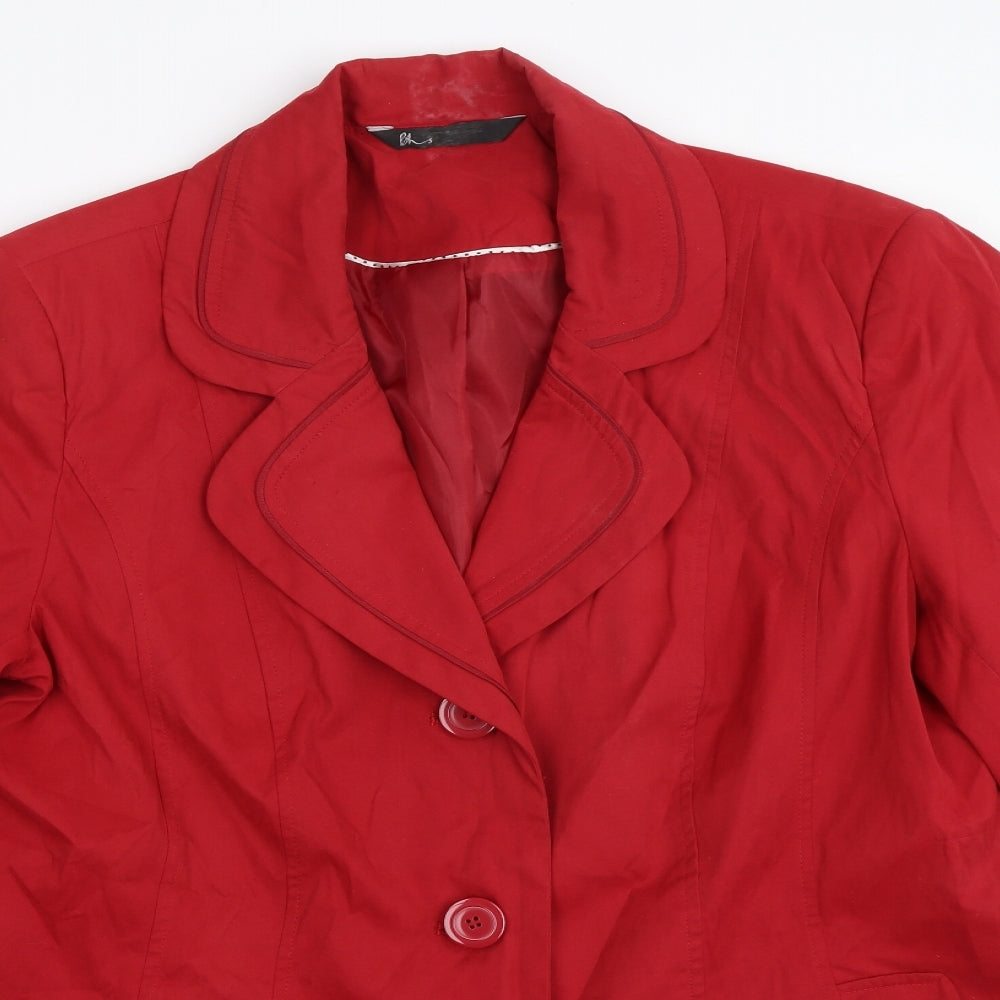 BHS Womens Red   Jacket Coat Size 16