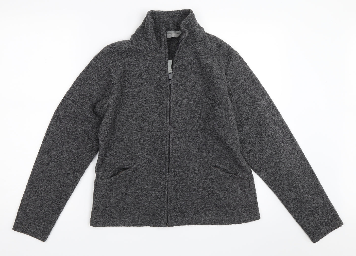 Marks and Spencer Womens Grey  Fleece Jacket  Size 14
