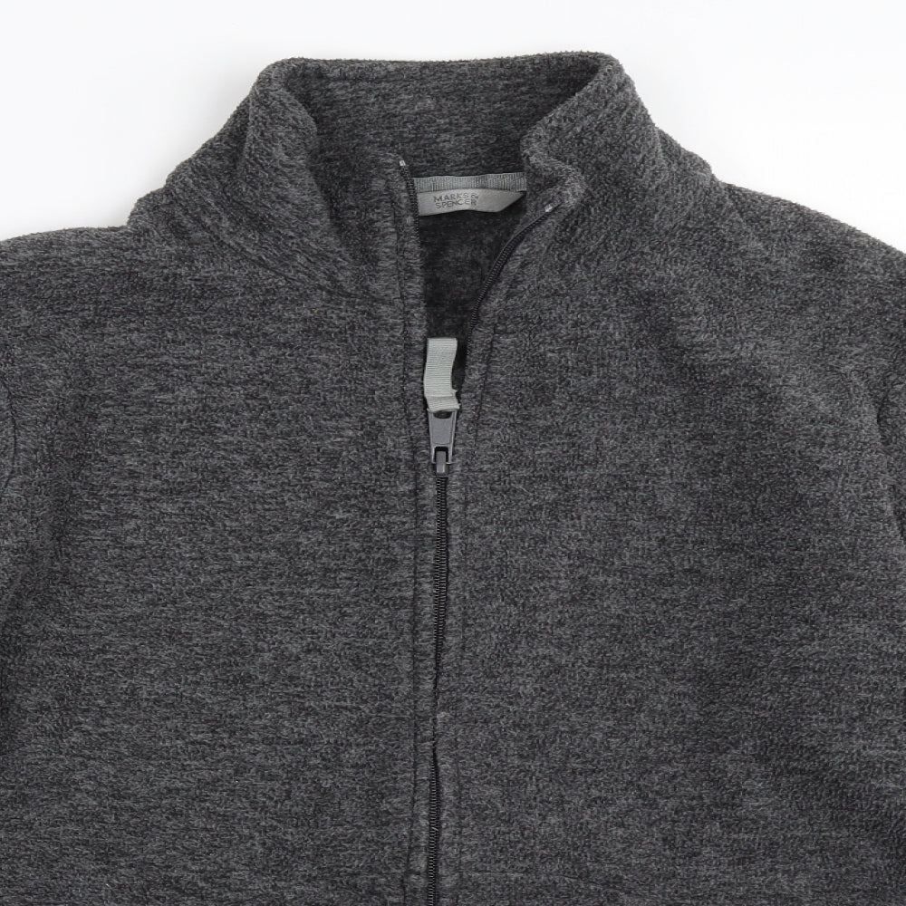 Marks and Spencer Womens Grey  Fleece Jacket  Size 14
