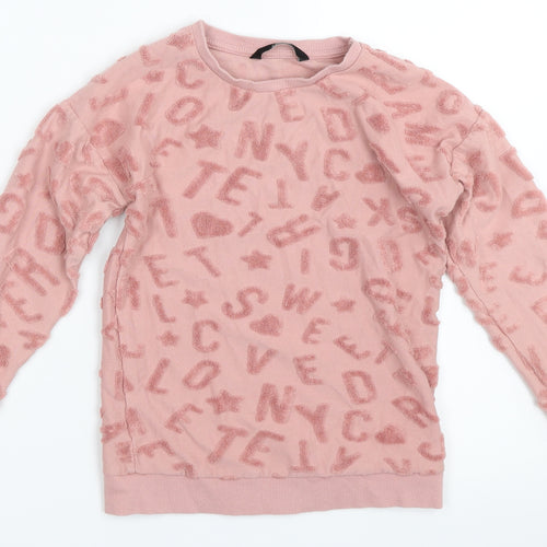 George Girls Pink   Pullover Sweatshirt Size 5-6 Years