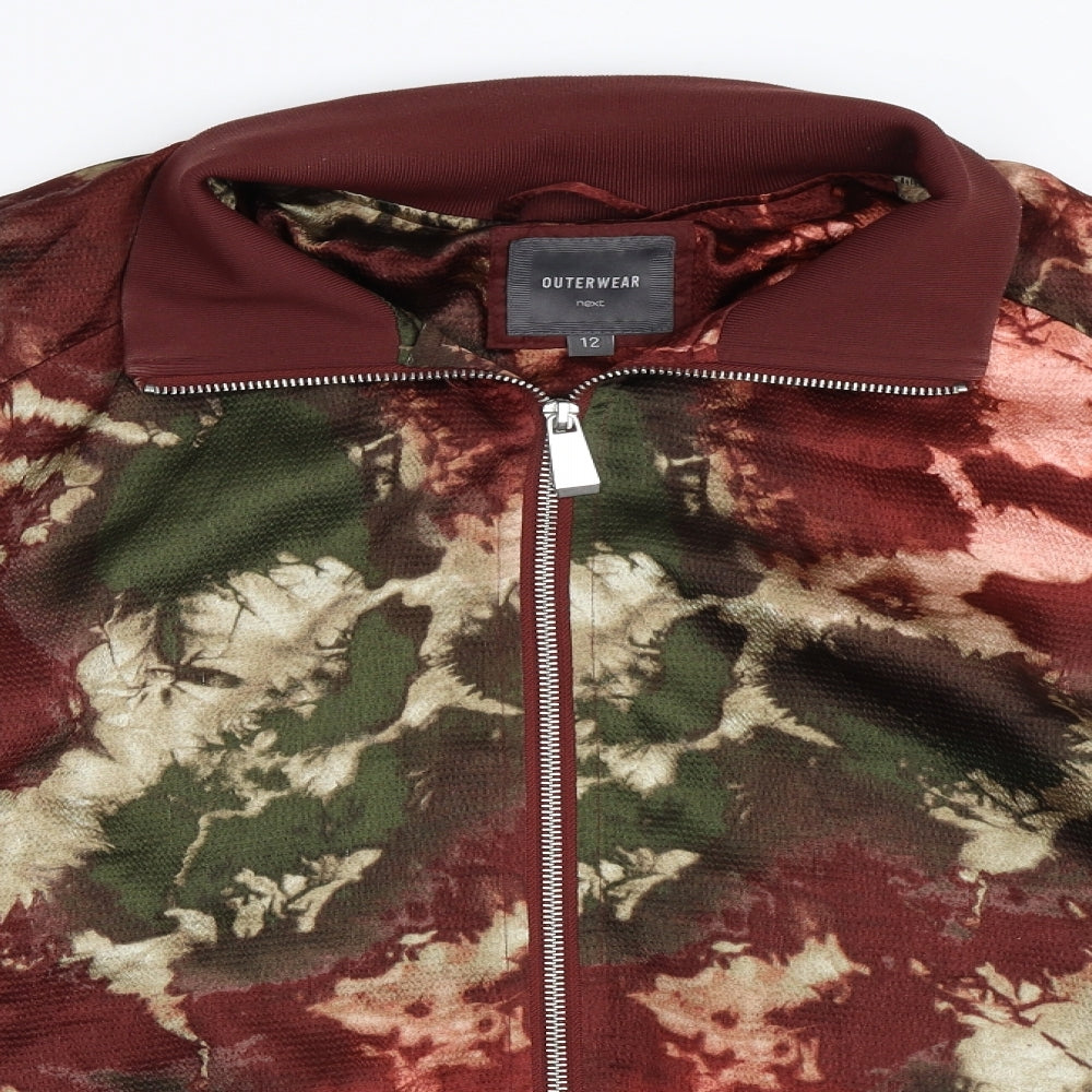 NEXT Womens Red   Bomber Jacket Jacket Size 12