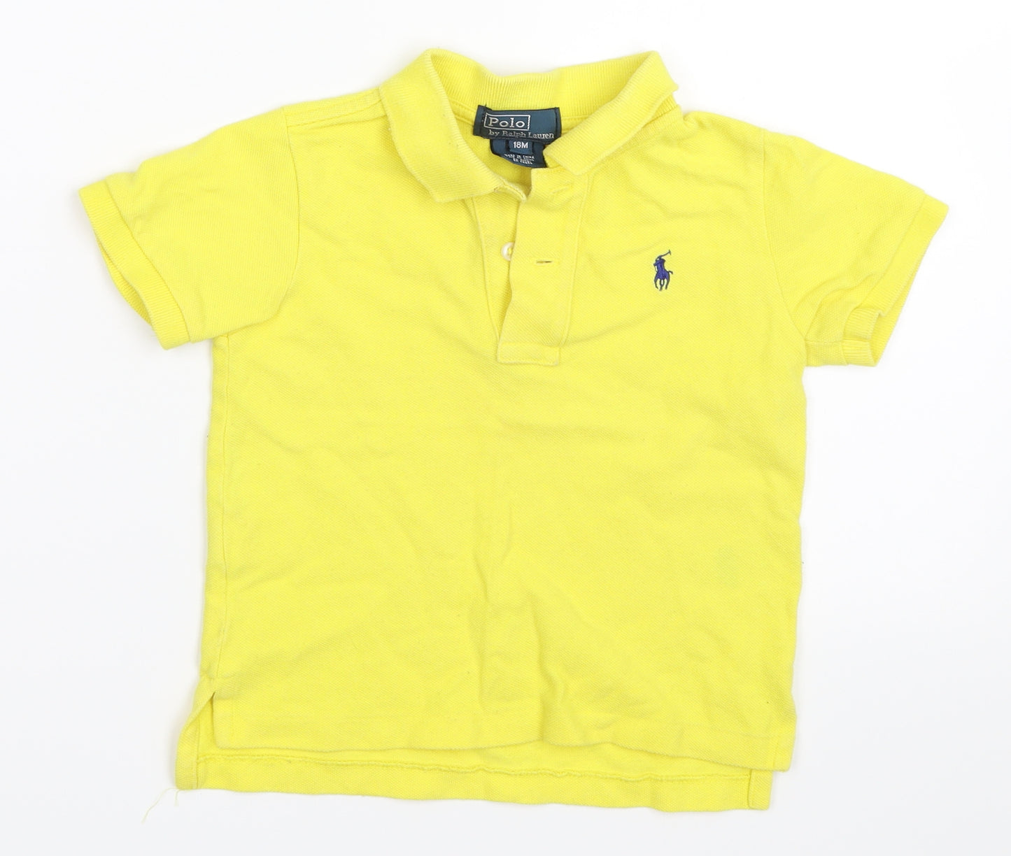 Ralph Lauren Boys Yellow   Basic Polo Size 12-18 Months