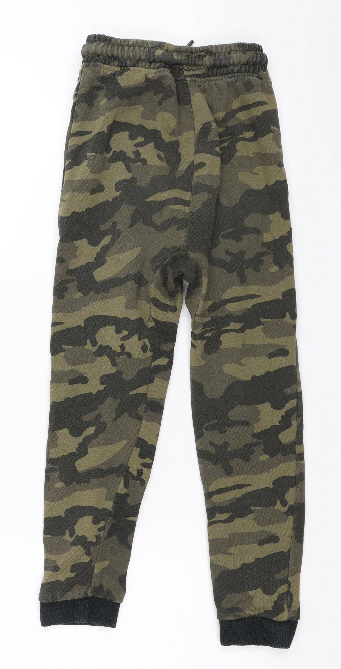 NEXT Boys Green Camouflage  Jogger Trousers Size 8 Years