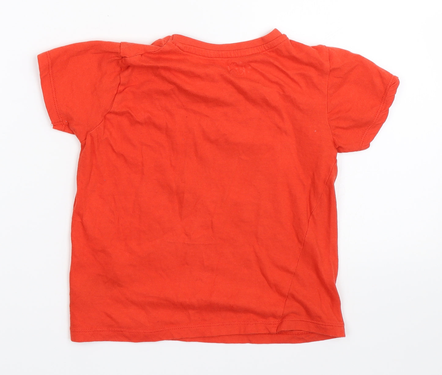 Pep&Co Boys Red   Basic T-Shirt Size 5-6 Years  - Stegosaurus