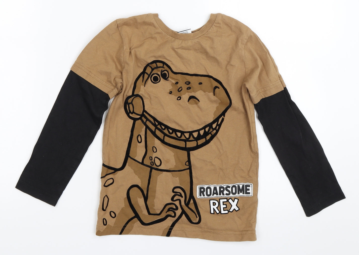 George Boys Beige   Basic T-Shirt Size 5-6 Years  - toy story