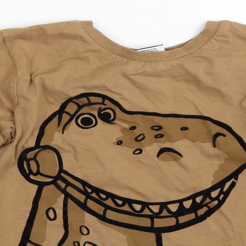 George Boys Beige   Basic T-Shirt Size 5-6 Years  - toy story