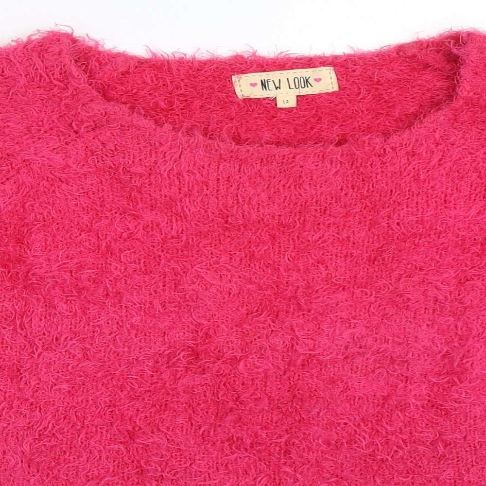 New Look Womens Pink   Pullover Jumper Size 12