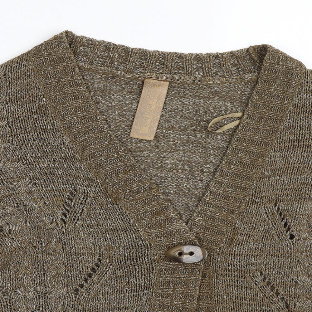 Evie Womens Green   Cardigan Jumper Size 18