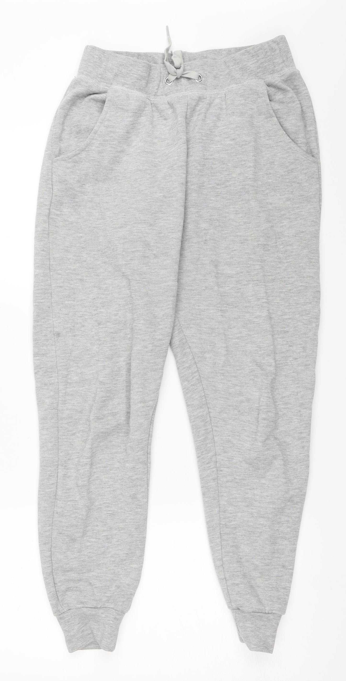New Look Womens Grey   Jogger Trousers Size 10 L27 in