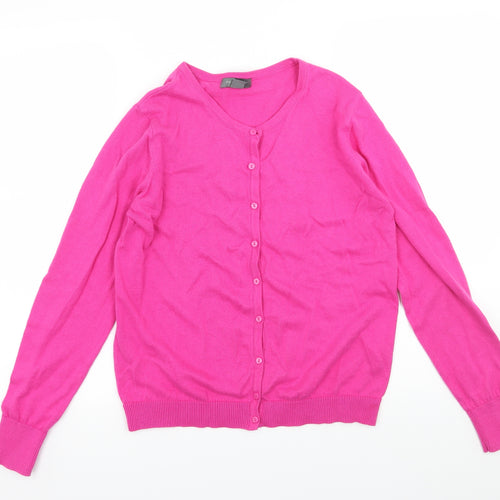 Primark Womens Pink  Knit Cardigan Jumper Size 12