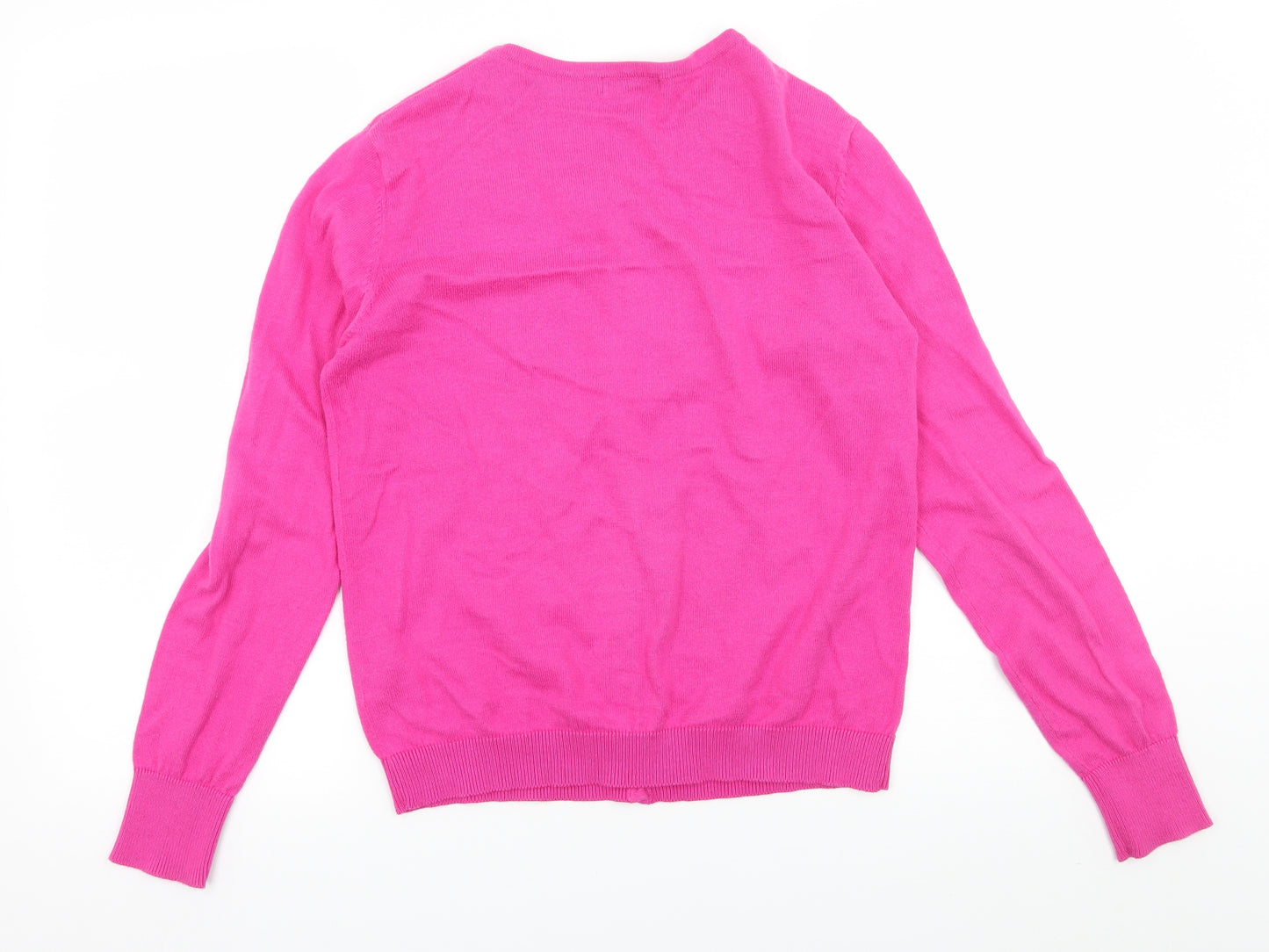 Primark Womens Pink  Knit Cardigan Jumper Size 12