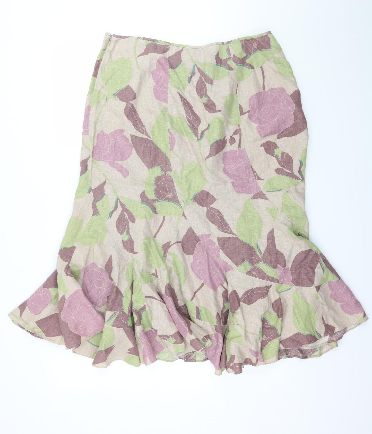 Monsoon Womens Multicoloured Geometric  A-Line Skirt Size 16