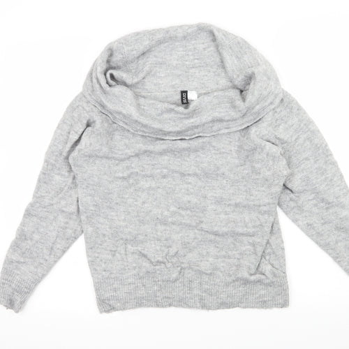 Divided by H&M Womens Grey  Knit Pullover Jumper Size S