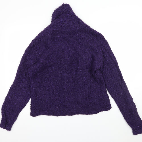 EWM Womens Purple  Knit Cardigan Jumper Size 18