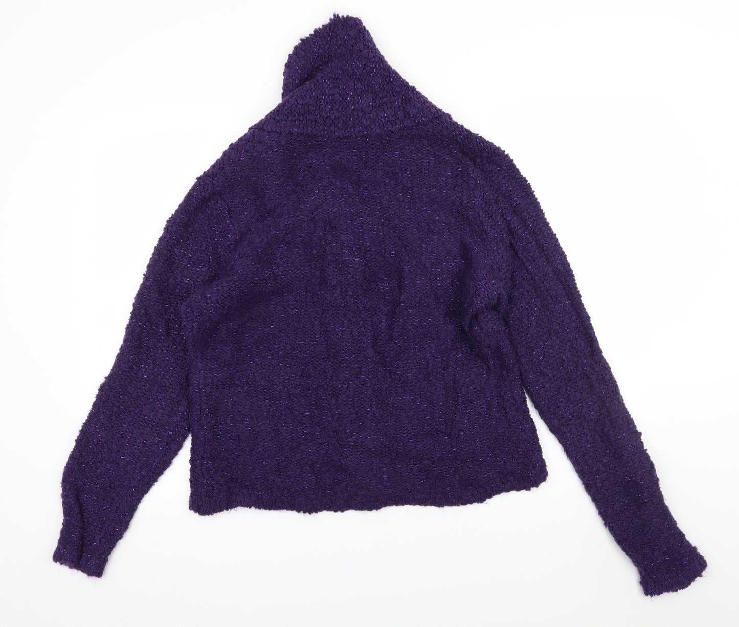 EWM Womens Purple  Knit Cardigan Jumper Size 18