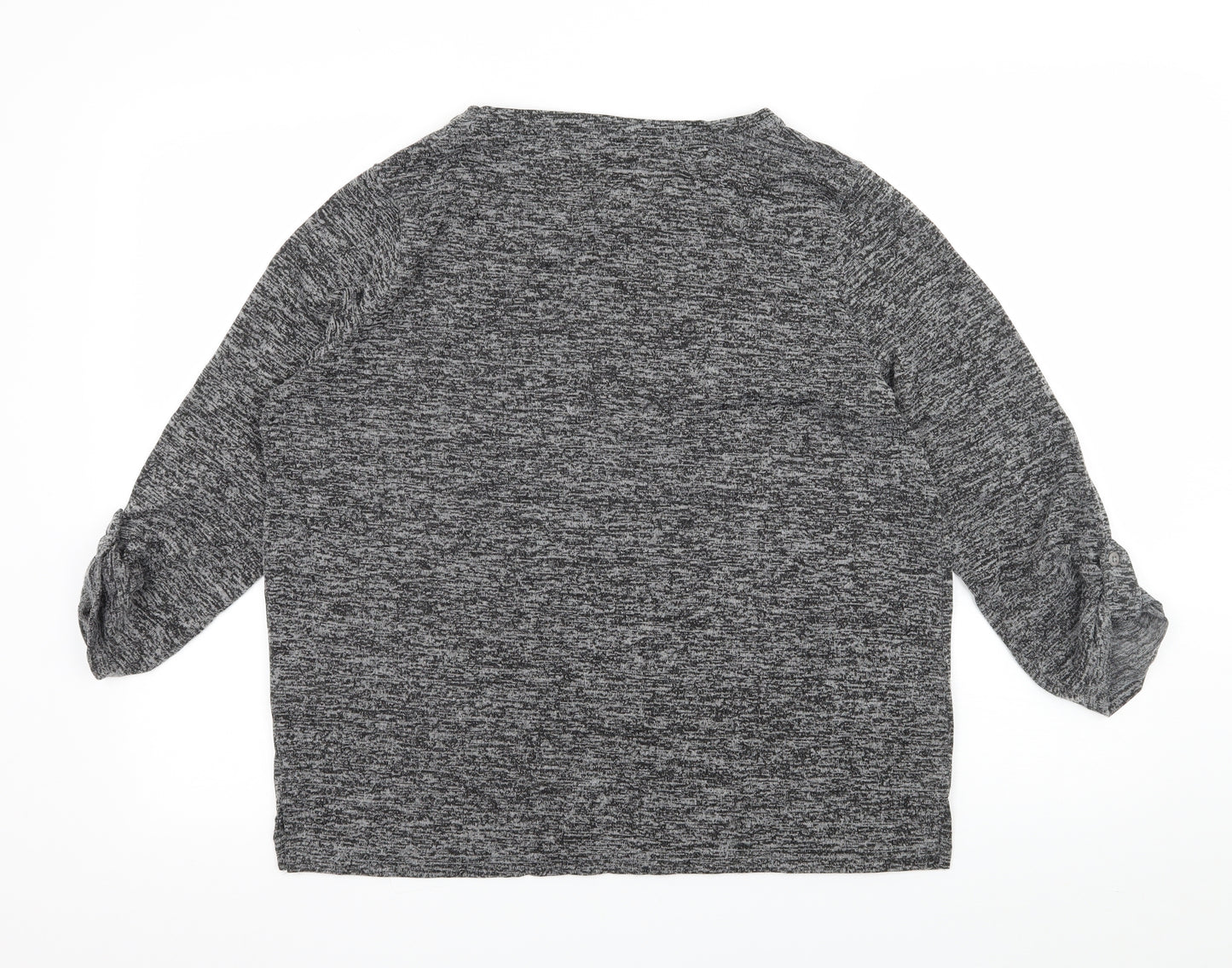 Papaya Womens Grey  Jersey Pullover Jumper Size 14