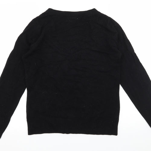TU Womens Black  Knit Cardigan Jumper Size 12