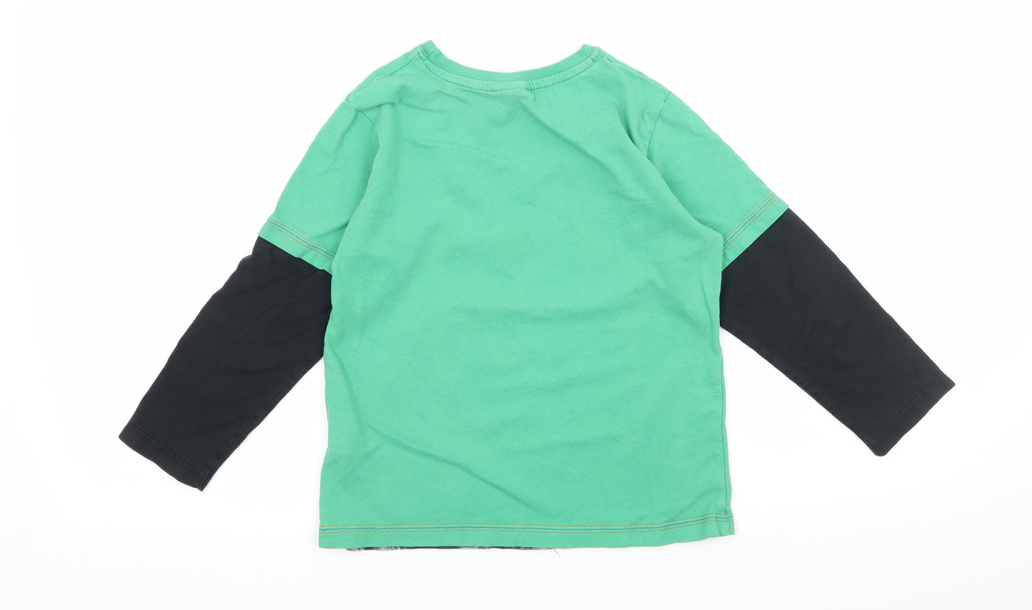 NEXT Boys Green  Jersey Basic T-Shirt Size 6 Years  - Chimpanzee