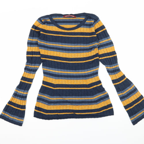 Comptoir des Cotonniers Womens Multicoloured Striped Knit Pullover Jumper Size XS