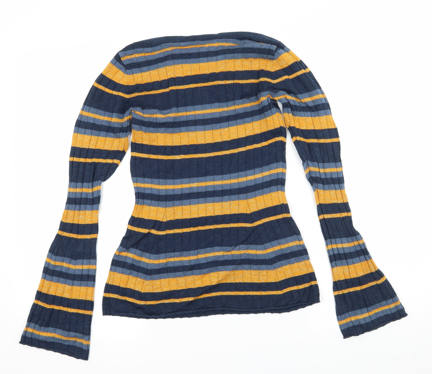 Comptoir des Cotonniers Womens Multicoloured Striped Knit Pullover Jumper Size XS