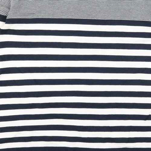 Atmosphere Womens Blue Striped Knit Pullover Jumper Size 10