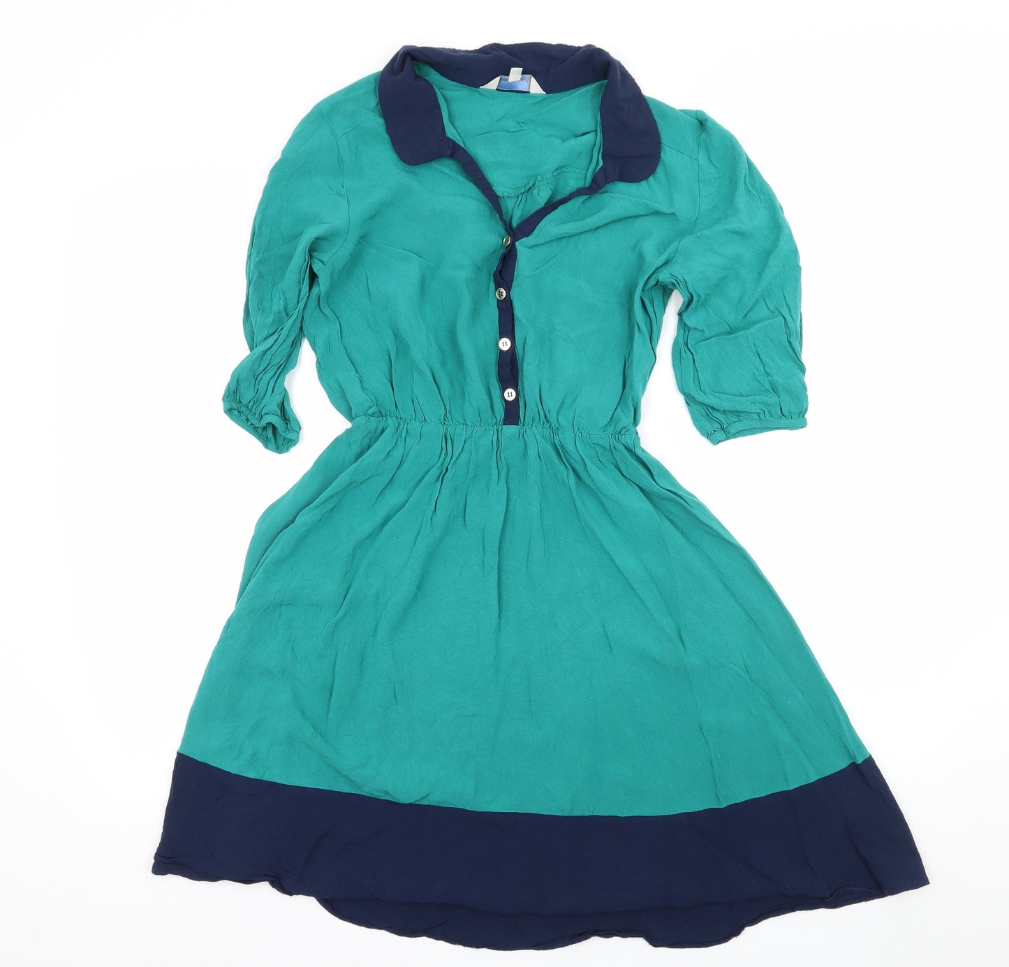 Peacocks Womens Blue   Skater Dress  Size 8