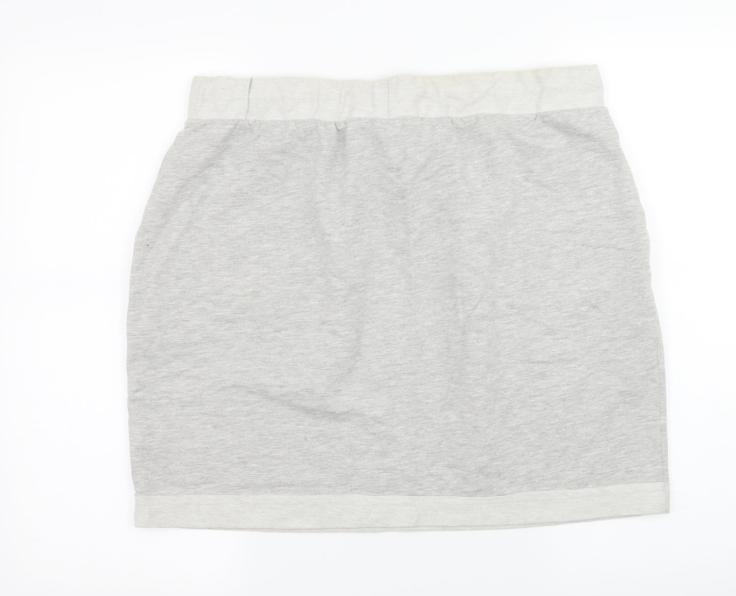 Womens Womens Grey  Jersey Mini Skirt Size XL