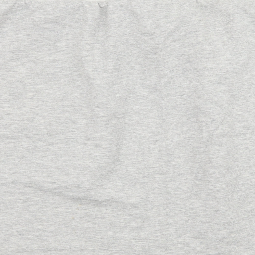 Womens Womens Grey  Jersey Mini Skirt Size XL