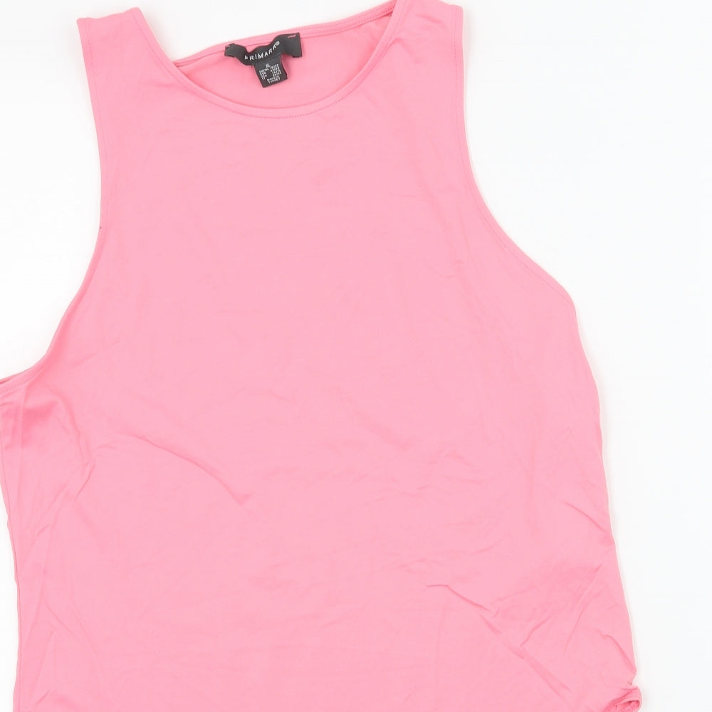 Primark Womens Pink  Jersey Bodysuit One-Piece Size 18