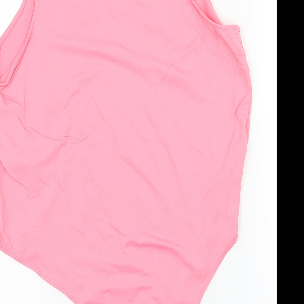 Primark Womens Pink  Jersey Bodysuit One-Piece Size 18