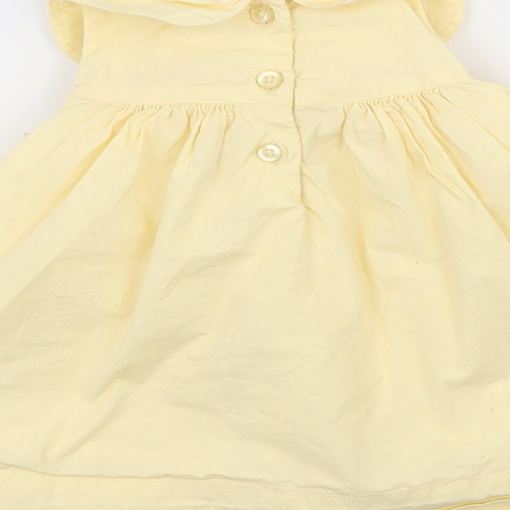 Matalan Baby Yellow   A-Line  Size 0-3 Months