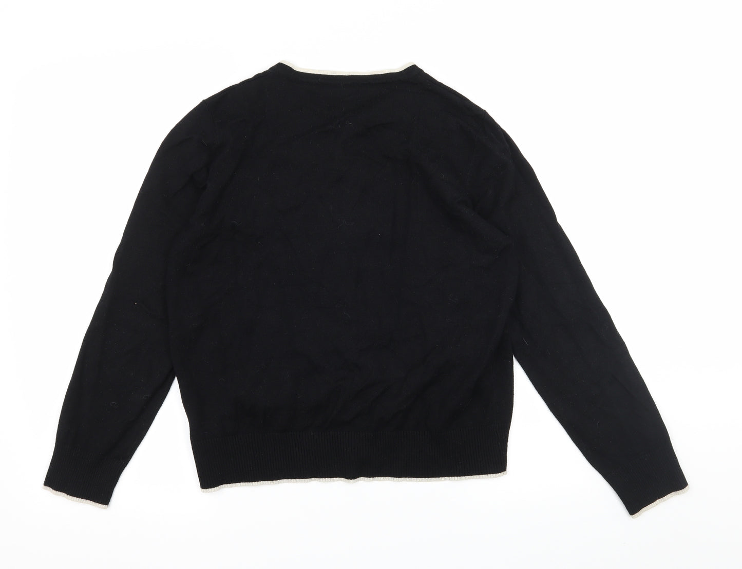 Debenhams Womens Black  Knit Cardigan Jumper Size 16