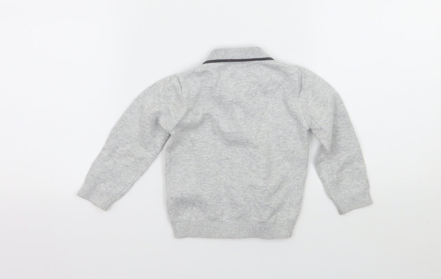F&F Boys Grey  Knit Pullover Jumper Size 18-24 Months