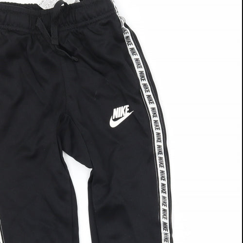 Nike Boys Black  Jersey Jogger Trousers Size 4-5 Years
